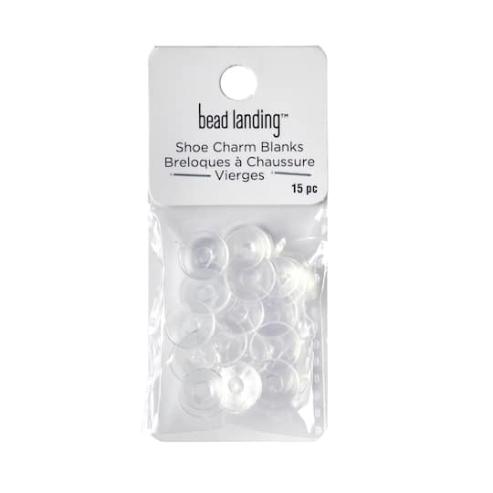 Clear Shoe Charm Blanks, 15ct. by Bead Landing™